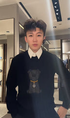 Fendi Embroidered Logo Knitwear Sweatshirt