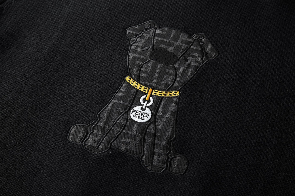 Fendi Embroidered Logo Knitwear Sweatshirt