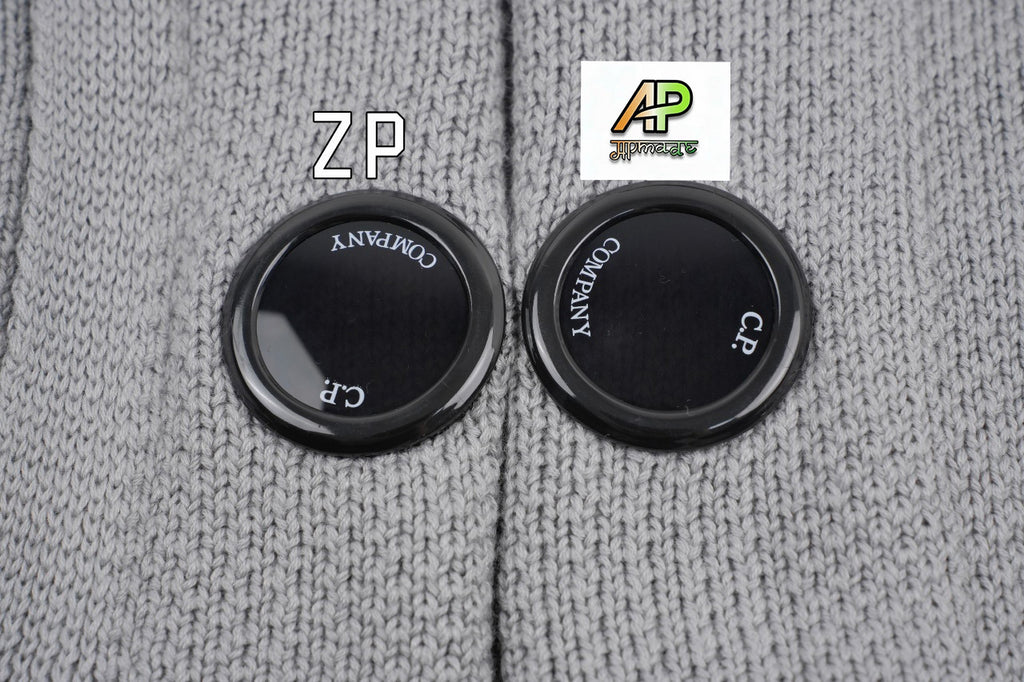 C.P. Company Sleeve Round Logo Knit Hooded Jacket