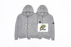 C.P. Company Sleeve Round Logo Knit Hooded Jacket