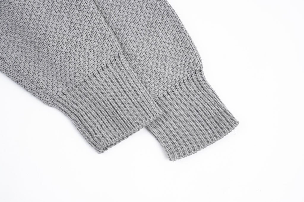 C.P. Company Sleeve Round Logo Knit Hooded Jacket
