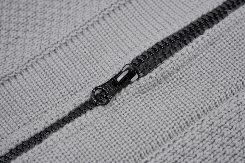 C.P. Company Sleeve Round Logo Knit Hooded Jacket