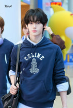 Celine Letter Embroidered Hoodie