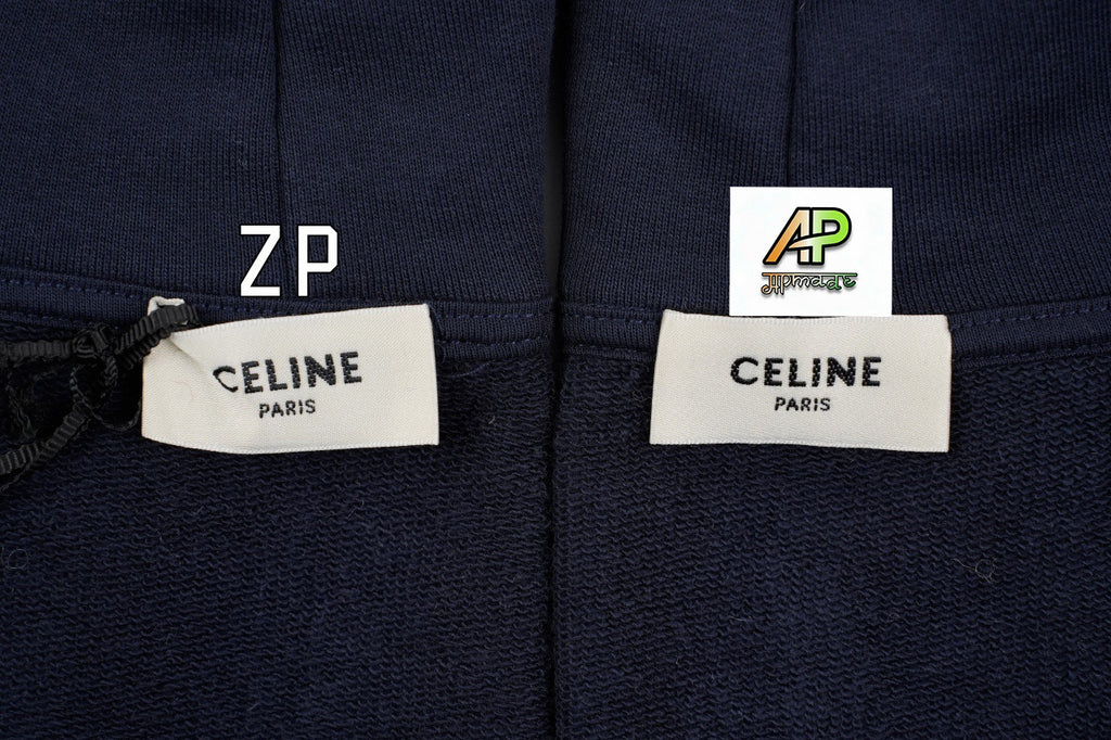 Celine Letter Embroidered Hoodie