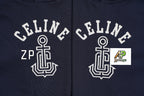 Celine Letter Embroidered Hoodie