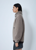 Miu Miu Small Label Merard Lambswool Coat