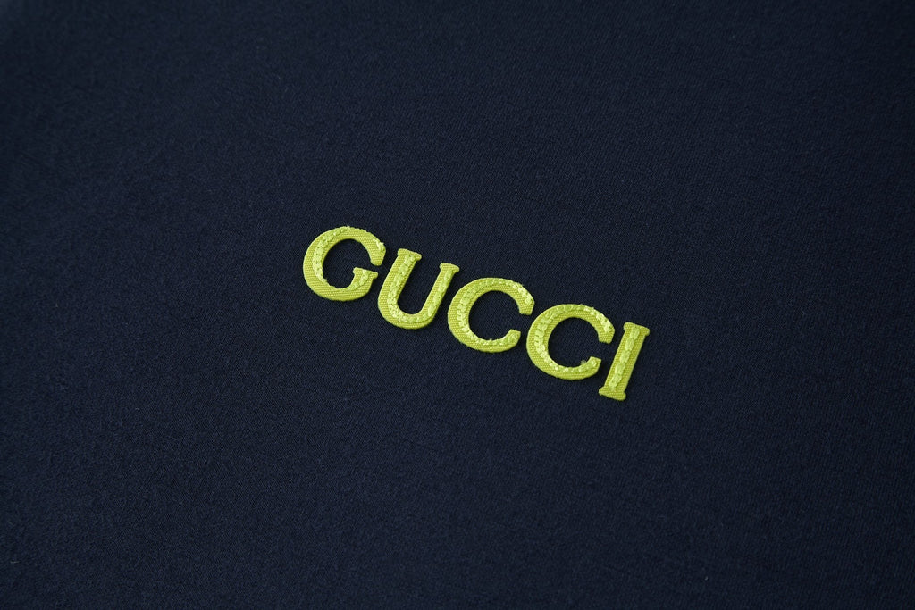 Gucci Embroidered Small Logo Space Cotton Sweatshirt