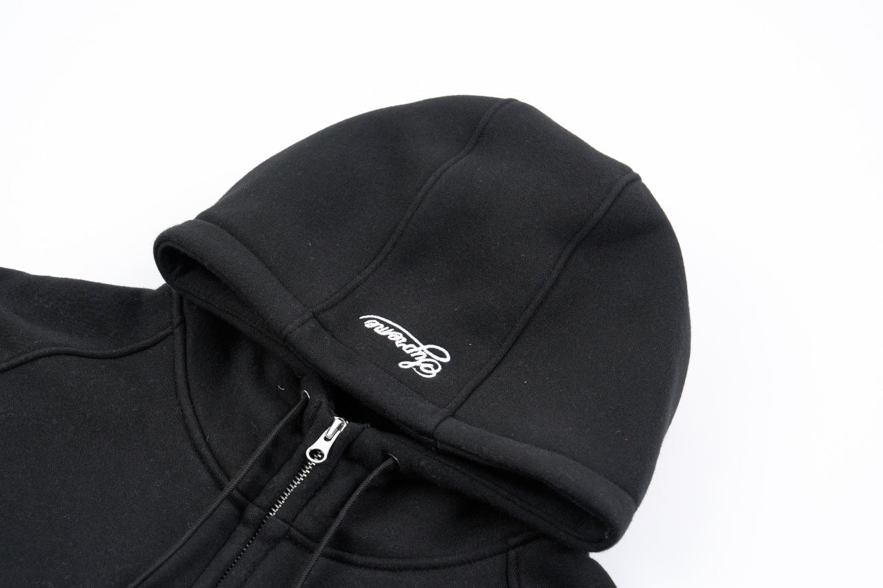 Nike Sup × Nk Collaboration Hooded Jacket with Embroidered Swoosh