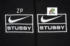 Nike x Stussy 23SS Solid Color Embroidered Logo Hooded Fleece Sweatshirt