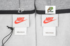Nike x Stussy 23SS Solid Color Embroidered Logo Hooded Fleece Sweatshirt