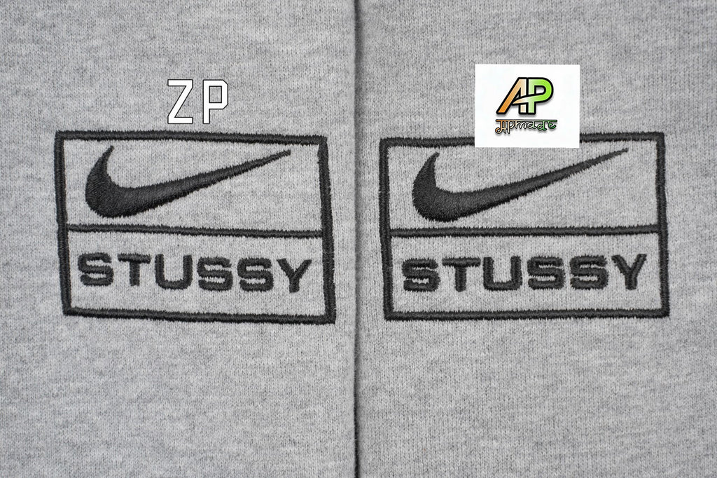 Nike x Stussy 23SS Solid Color Embroidered Logo Hooded Fleece Sweatshirt