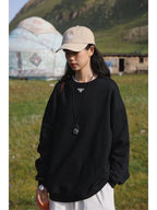 Prada Metal Logo Crewneck Sweatshirt