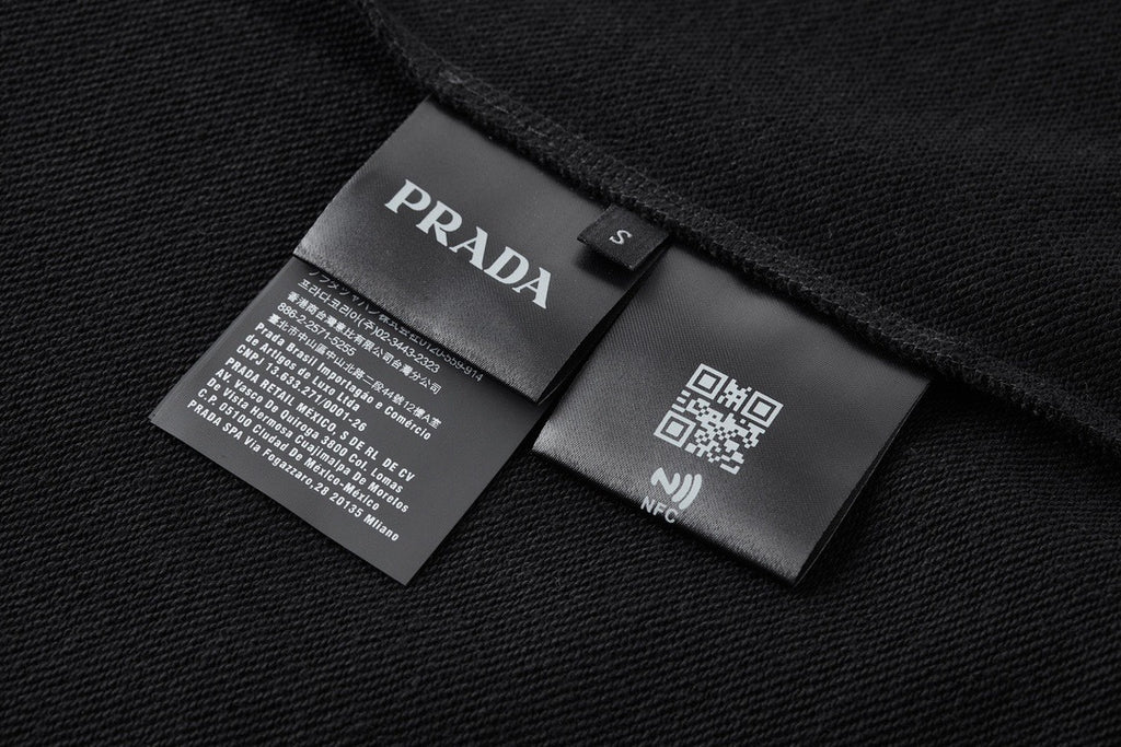 Prada Metal Logo Crewneck Sweatshirt