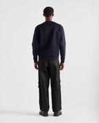 Prada Nylon Patchwork Decorative Air Layer Sweatshirt