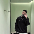 Prada Nylon Patchwork Decorative Air Layer Sweatshirt
