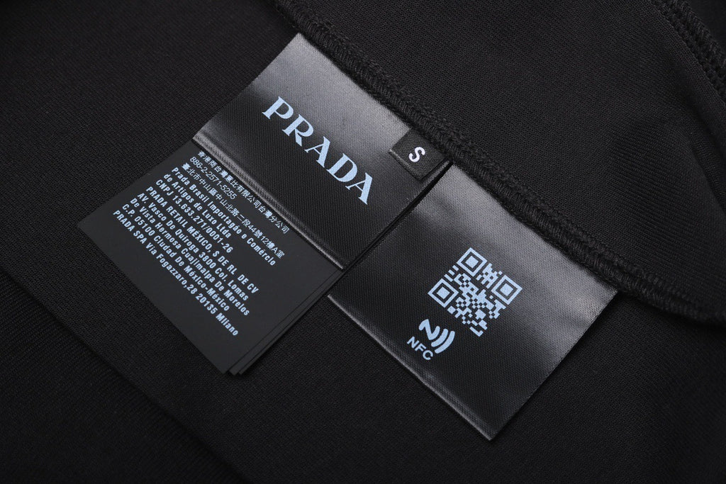 Prada Nylon Patchwork Decorative Air Layer Sweatshirt