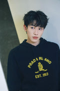 Prada Embroidered Towel Knit Hoodie