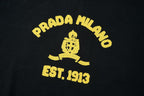 Prada Embroidered Towel Knit Hoodie