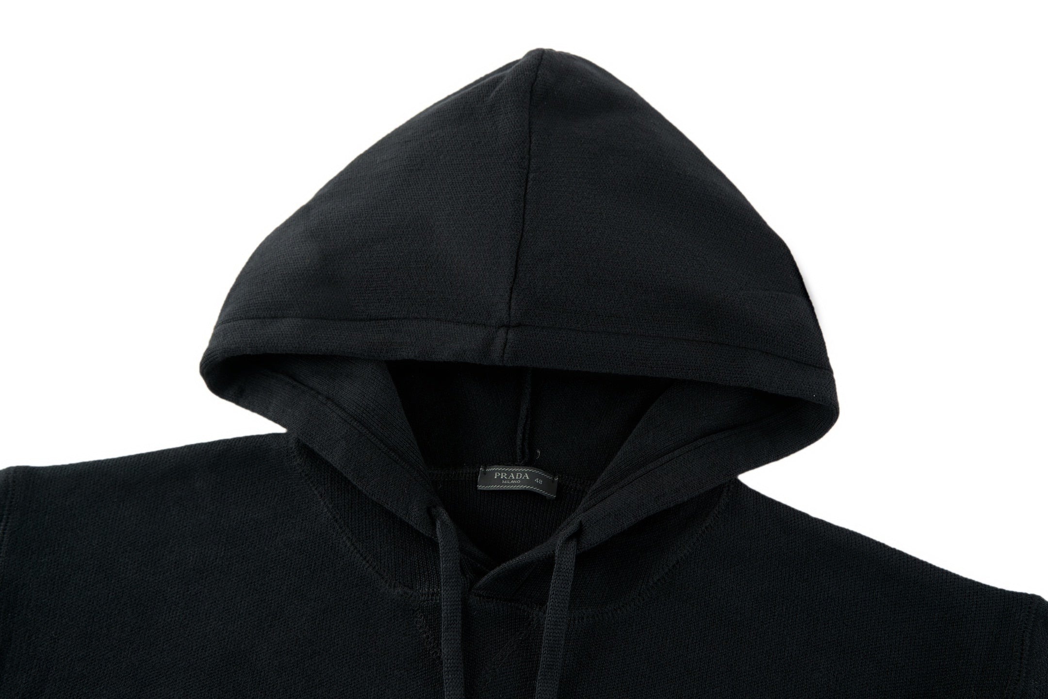 Prada Embroidered Towel Knit Hoodie