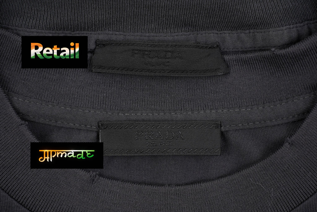 Prada Triangular Patch Long-sleeve T-shirt