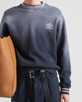 Prada Washed Printed Distressed Sweatshirt