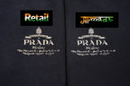 Prada Washed Printed Distressed Sweatshirt