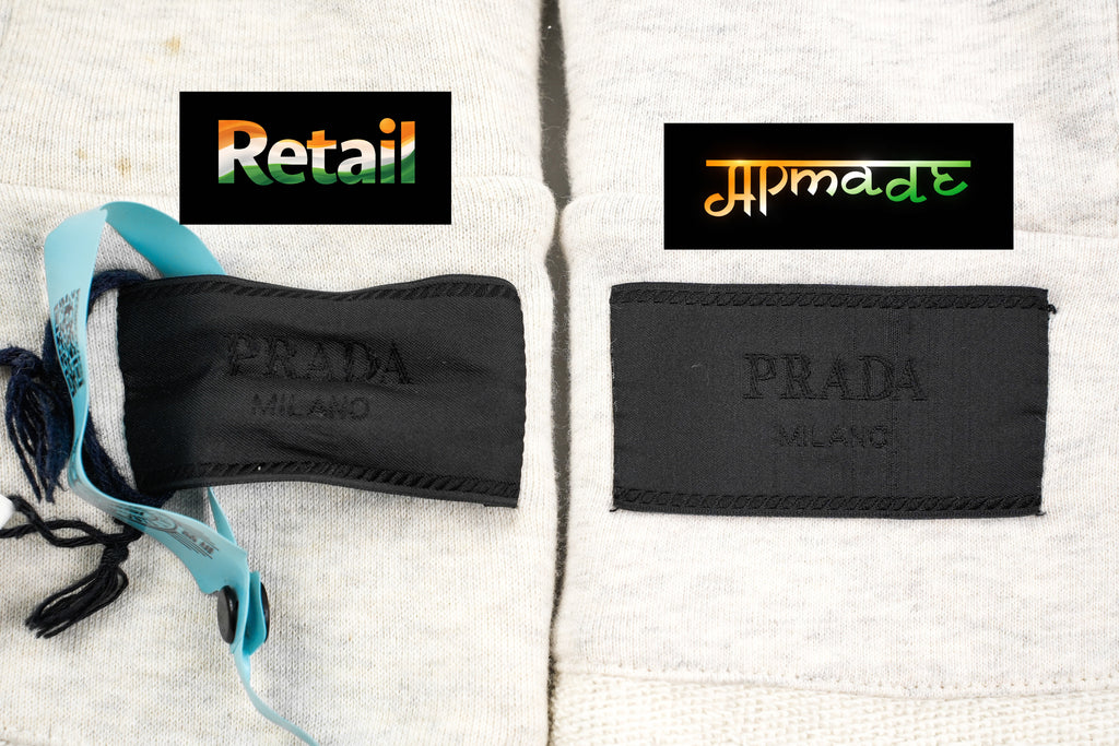 Prada Chest Flower Embroidered Gauze Hoodie