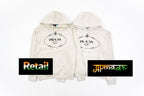 Prada Chest Flower Embroidered Gauze Hoodie