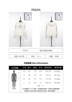 Prada Chest Flower Embroidered Gauze Hoodie