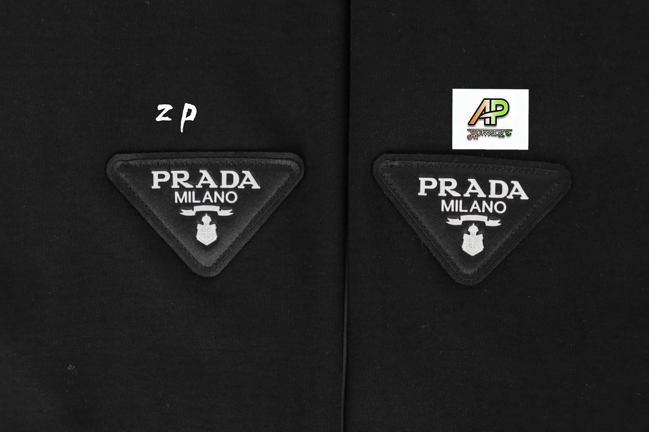 Prada Two-ply Double-faced Plain Weave Sweatshirt