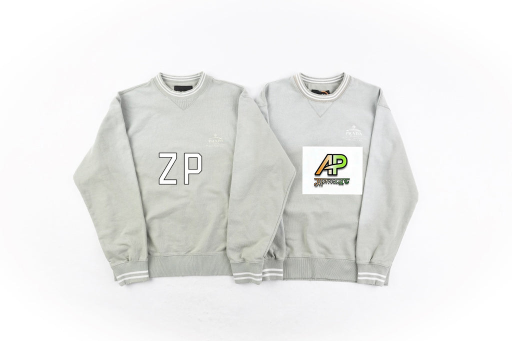 Prada Distressed Print Sweatshirt