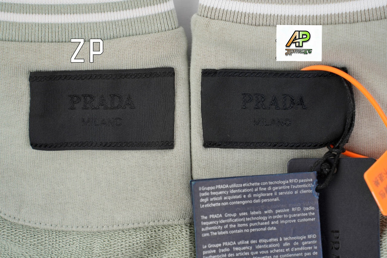 Prada Distressed Print Sweatshirt