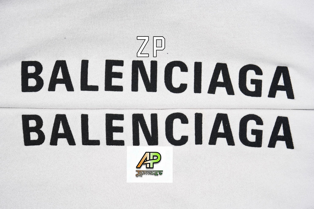 Balenciaga V-neck Hooded Sweatshirt