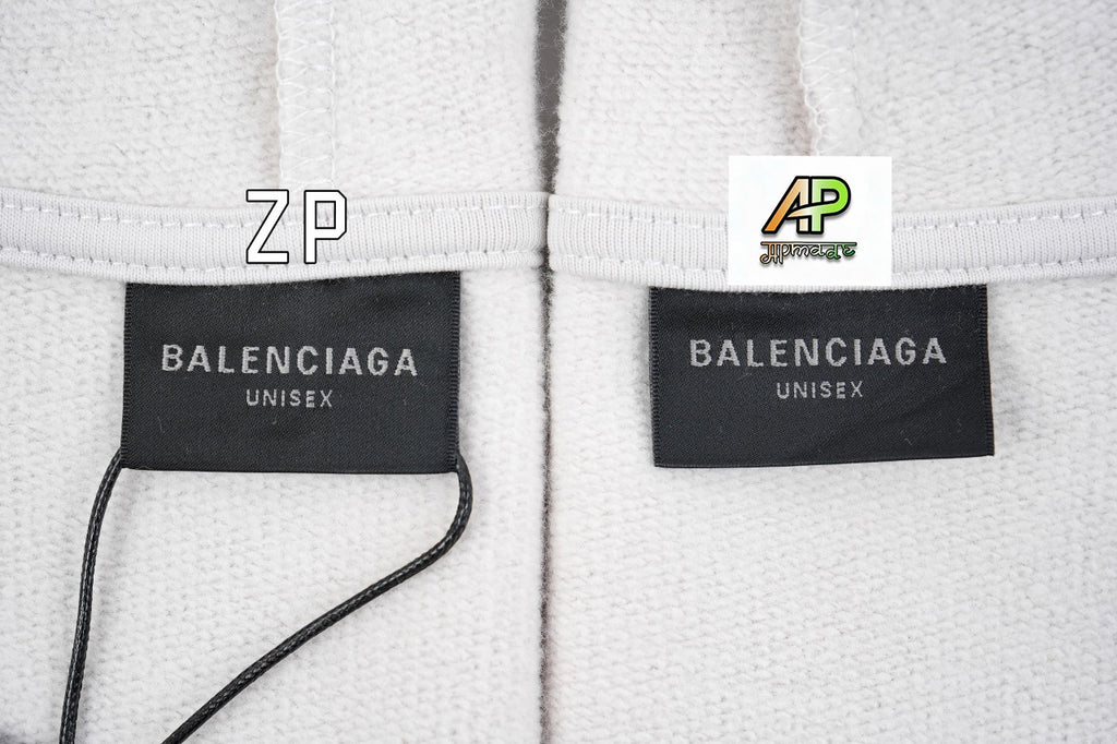 Balenciaga V-neck Hooded Sweatshirt