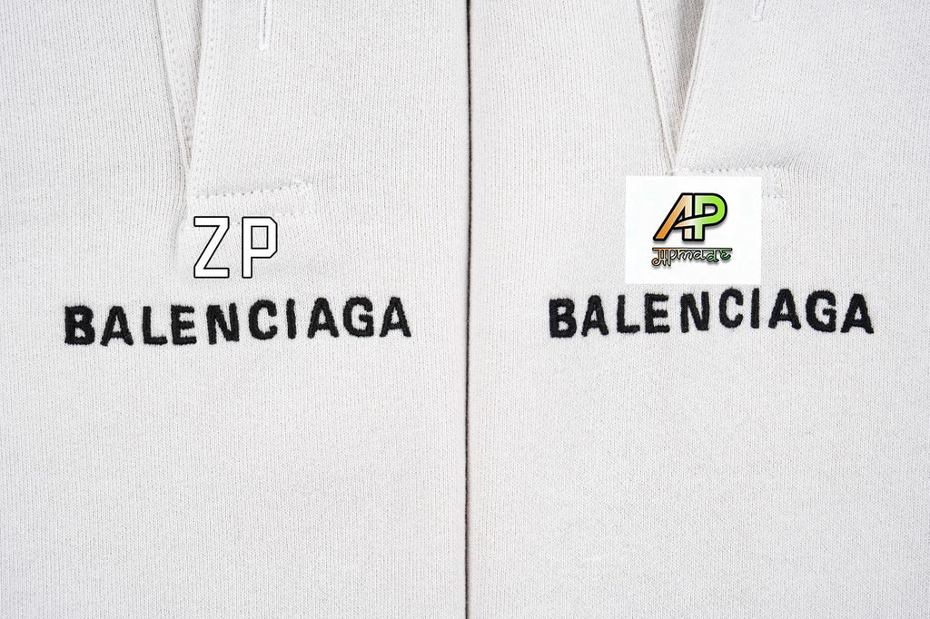 Balenciaga V-neck Hooded Sweatshirt