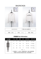 Balenciaga V-neck Hooded Sweatshirt