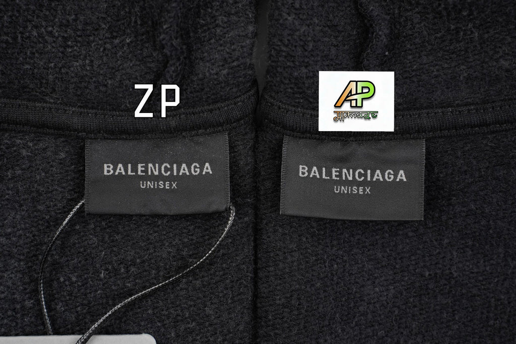 Balenciaga Mottled Muddy Dye Double B Print Hoodie