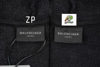 Balenciaga Mottled Muddy Dye Double B Print Hoodie