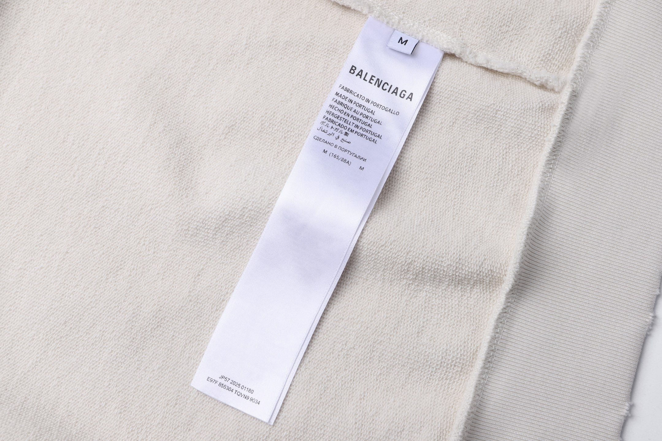 Balenciaga 25SS Letter Embroidery Hooded Zip-Up Sweatshirt