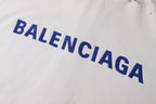 Balenciaga 25SS Letter Embroidery Hooded Zip-Up Sweatshirt