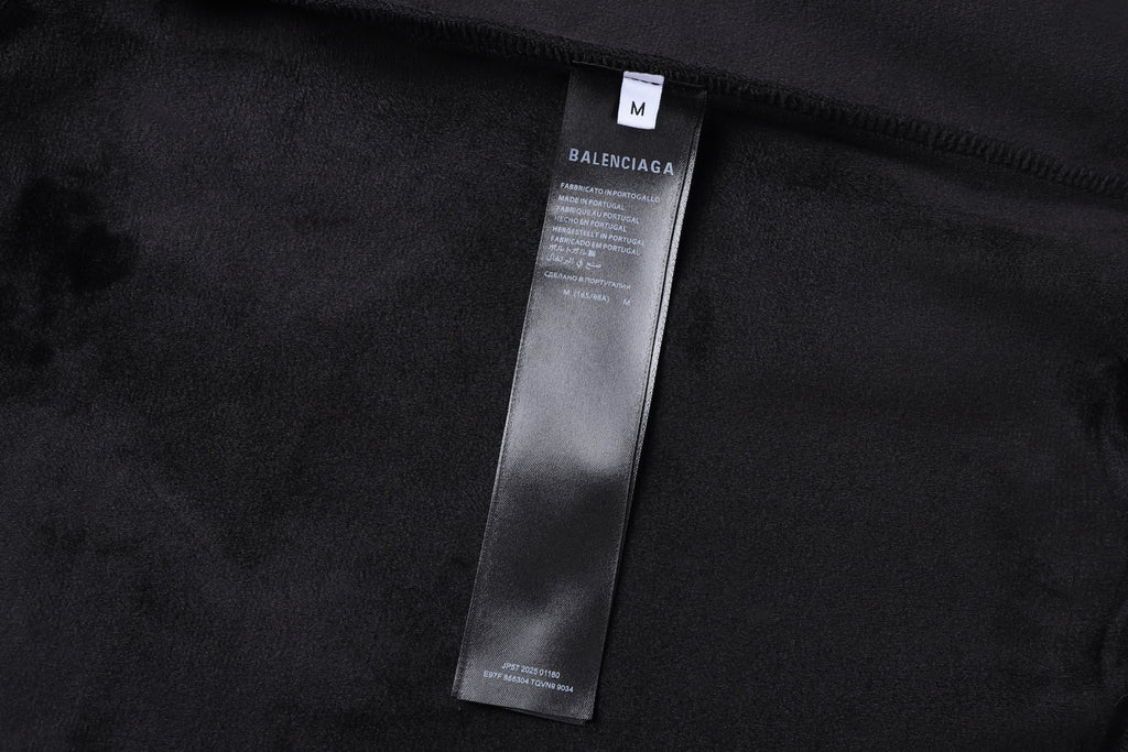 Balenciaga 25SS Ski Collection Velvet Hoodie