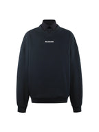 Balenciaga 25SS Embroidered Shirt Collar Drop Shoulder Sweatshirt