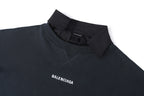 Balenciaga 25SS Embroidered Shirt Collar Drop Shoulder Sweatshirt