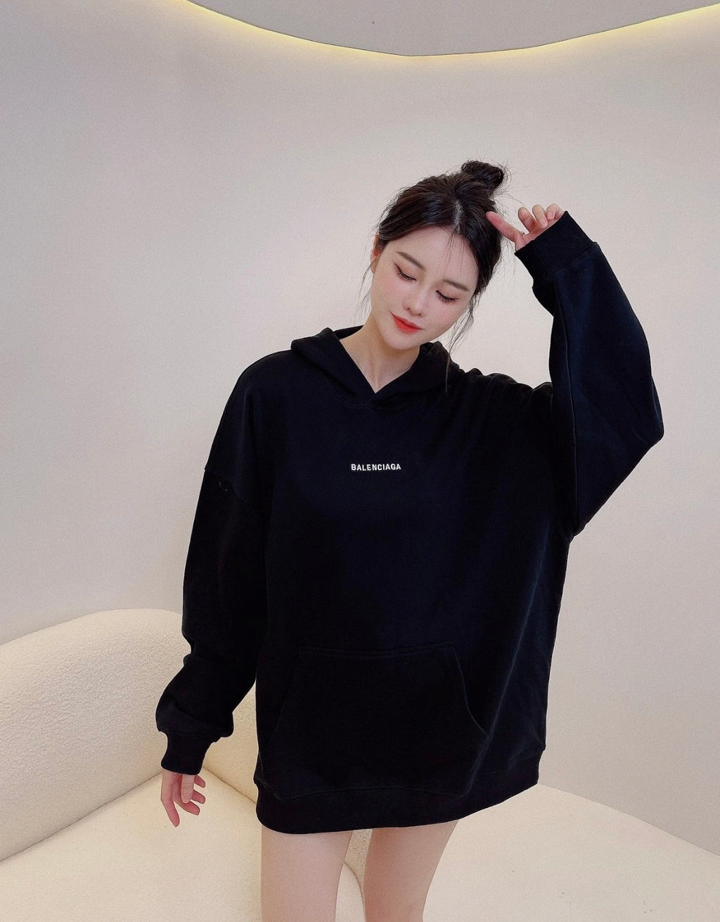 Balenciaga V-neck Hoodie