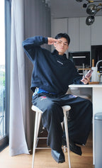 Balenciaga Faux Two-piece Polo Collar Sweatshirt