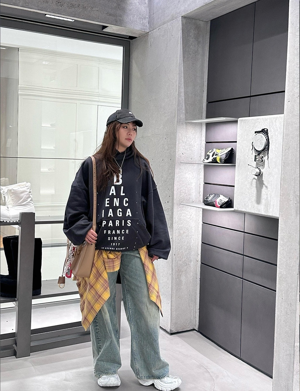 Balenciaga Hoodie with Letter Print