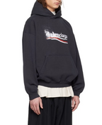 Balenciaga Fuzzy Coke Print Hoodie