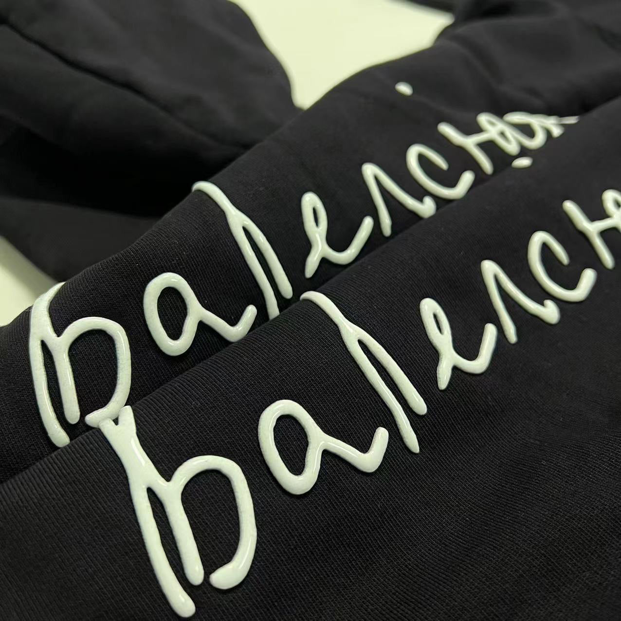 Balenciaga Heart-shaped Two-tone Yarn Hoodie
