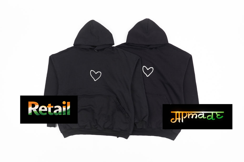 Balenciaga Heart-shaped Two-tone Yarn Hoodie