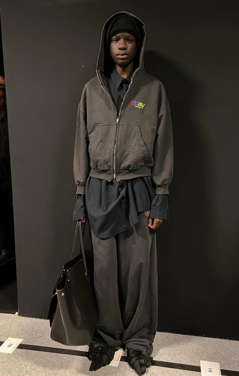 Balenciaga eBay Embroidered Hoodie